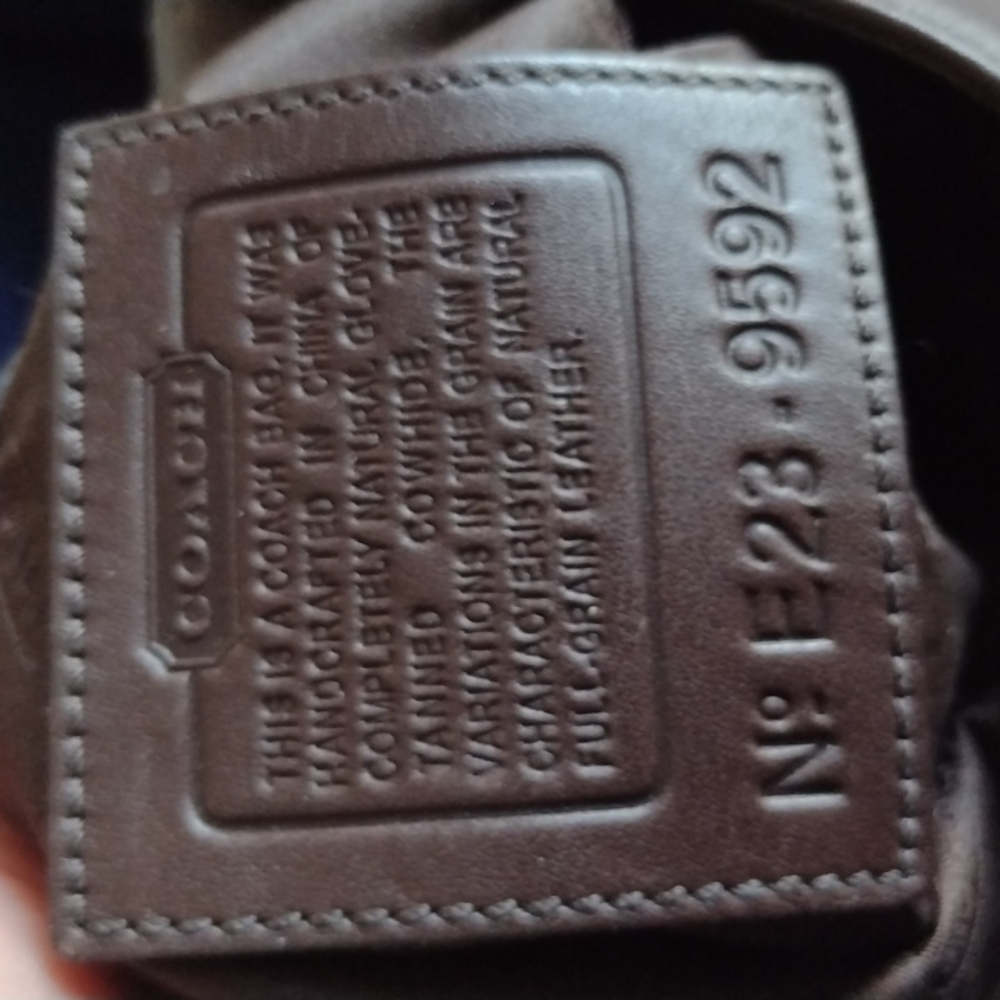 Coach Crossbody Brown Leather E23-9592 - Picture 8 of 9